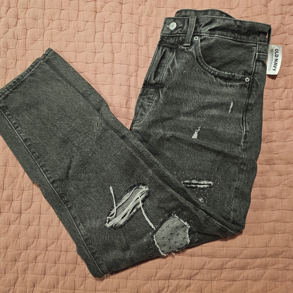 Old Navy Distressed S12 OG Straight High Rise